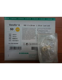 VENOFIX 19G AMARILLO 50 UD PALOMILLA