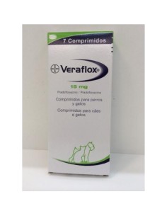 VERAFLOX 15 MG 7 COMP PERROS/GATOS 