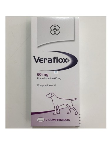 VERAFLOX 60 MG 7 COMP PERROS/GATOS 