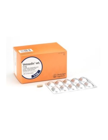 VETMEDIN VET MASTICABLE 5 MG 100 COMP 