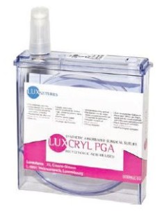 SUTURA LUXCRYL PGA CASSETTE VIOLET EP 3 USP 2/0  25M