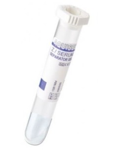 TUBO C/GEL SEPARADOR 1,5 ML 12X55 100UD BLANCO  AQUISEL