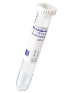 TUBO C/GEL SEPARADOR 0,8 ML 11X40 100UD BLANCO  AQUISEL