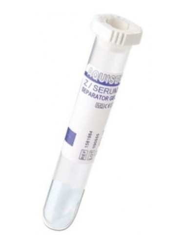 TUBO C/GEL SEPARADOR 4 ML 13X80 100UD BLANCO  AQUISEL