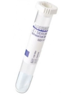 TUBO VACIO PARA SUERO 5 ML 13X80 100UD BLANCO AQUISEL