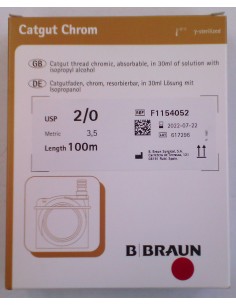 SUTURA CASSETTE CATGUT CROMICO 2/0 100 M
