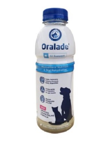 ORALADE 500 ML 6 UD HIDRATACION Y NUTRICION + PREBIOTICOS(para perros y gatos)