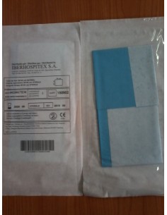 PAÑO DE CAMPO ESTERIL AZUL 50X40CM TISSU 1 UD VISCOSA...