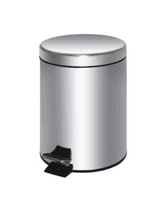 PAPELERA INOX. PEDAL 5 L 