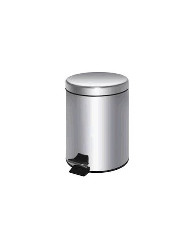 PAPELERA INOX. PEDAL 5 L 