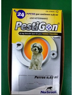PESTIGON PERROS 2-10KG  24 PIP. 