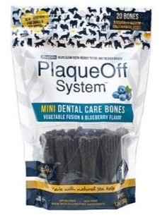 PLAQUE OFF DENTAL MINI BONES ARANDANOS 340 GR 