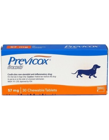 PREVICOX MASTICABLE 57 mg 30 compr 