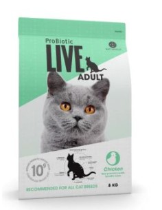 PROBIOTIC LIVE CAT ADULT CHICKEN 8 KG 