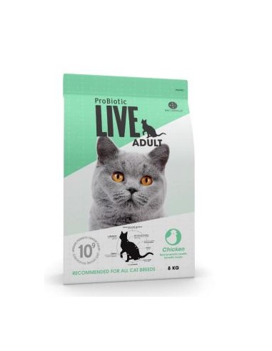 PROBIOTIC LIVE CAT ADULT CHICKEN 8 KG 