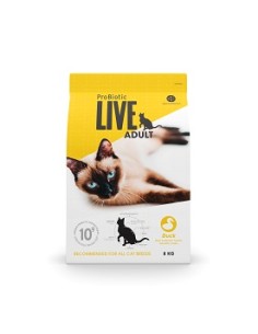 PROBIOTIC LIVE CAT ADULT DUCK 8 KG 