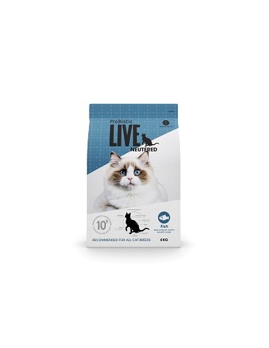 PROBIOTIC LIVE CAT ADULT FISH 8 KG (Gato esterilizado)