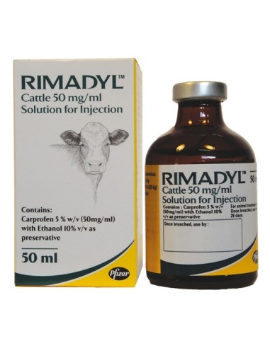 RIMADYL INYECTABLE 50 MG 50 ML 