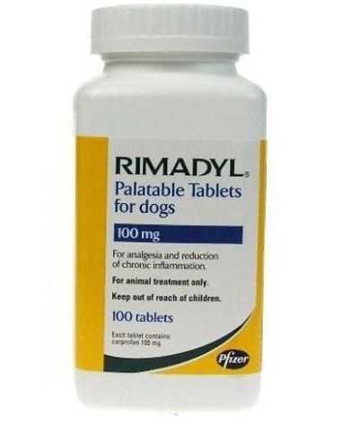 RIMADYL PALATABLE 100 MG. 100 C. 