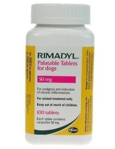RIMADYL PALATABLE 50 MG. 100 C. 