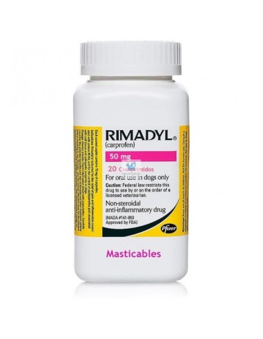 RIMADYL PALATABLE 50 mg. 20 c. 