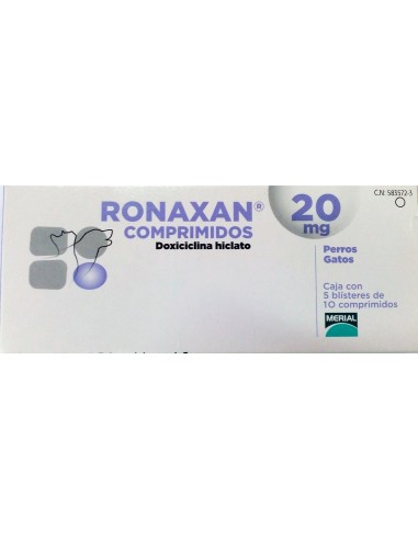 RONAXAN 20 MG 50 COMP 5 blister de 10 comp