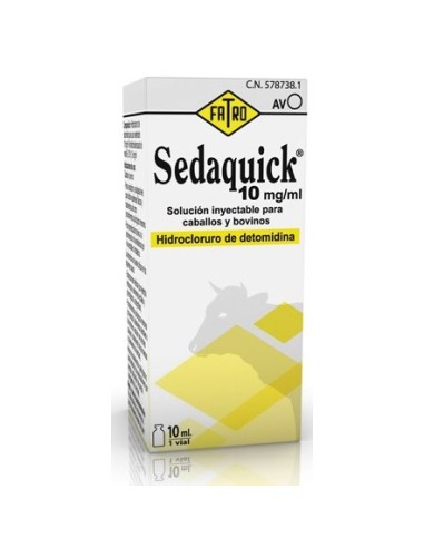 SEDAQUICK 10 ML 10 MG / ML  hidrocloruro de detomidina