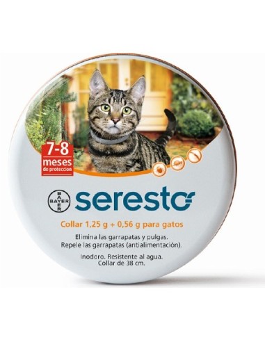 SERESTO COLLAR GATOS COLLAR ANTIPARASITARIO 38 CM