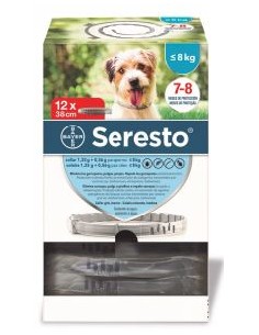 SERESTO PERRO < 8 KG E.C. 12 UND 