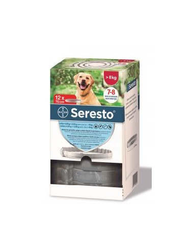 SERESTO PERRO > 8KG E.C.  12 UND 