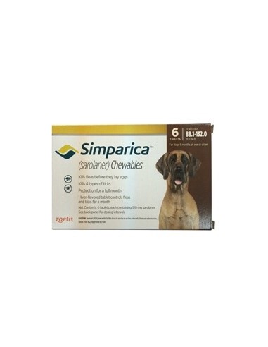 SIMPARICA 120 MG 40-60 KG 3 TAB 