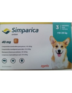 SIMPARICA 40 MG 10-20 KG 3 TAB 