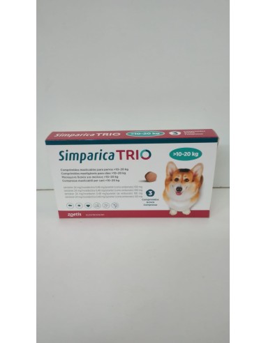 SIMPARICA TRIO 10-20  KG 3 TAB 