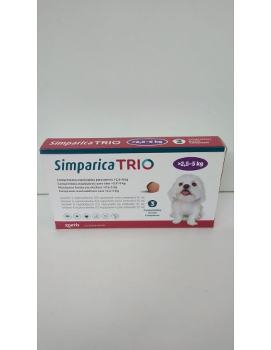 SIMPARICA TRIO 2,5-5 KG 3 TAB 