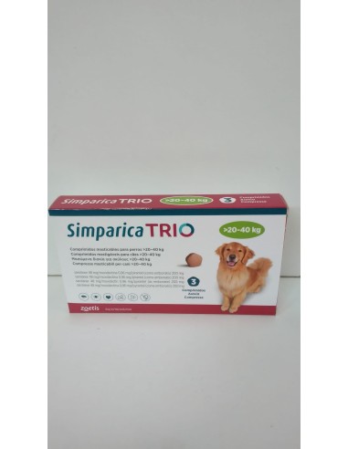 SIMPARICA TRIO 20-40 KG 3 TAB 