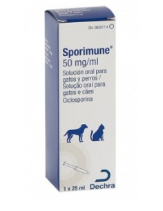 SPORIMUNE 50 MG  SUSP. ORAL 25 ML 