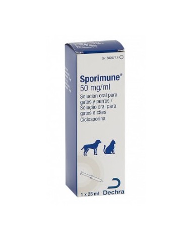 SPORIMUNE 50 MG  SUSP. ORAL 25 ML 