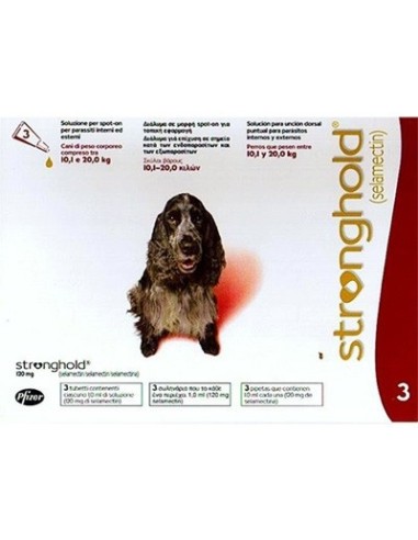 STRONGHOLD 120 MG. 3 PIPETAS PERRO 10-20 KG 