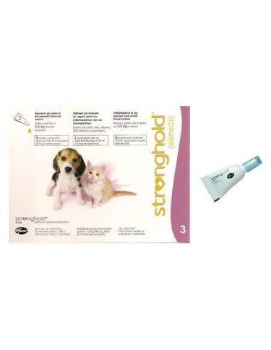 STRONGHOLD 15 MG. 3 PIPETAS PERRO Y GATO HASTA 2.5 KG