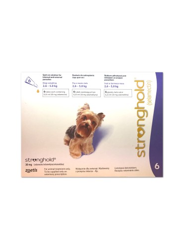 STRONGHOLD 30 MG. 6 PIPETAS PERRO 2,6-5 KG