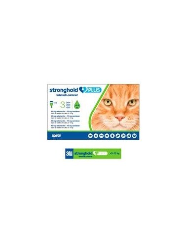 STRONGHOLD PLUS GATOS 60/10MG X 3 PIP >5-10 KG 