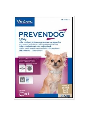 COLLAR PREVENDOG 35CM - 1UD 0-5 KG 