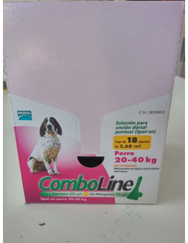 COMBOLINE PERROS 20-40 KG 18 PIP 