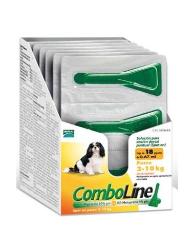 COMBOLINE PERROS 2-10 KG 18 PIP 