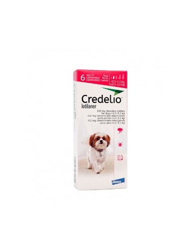 CREDELIO 112 MG 2.5 A 5.5 KG 6 COMP 