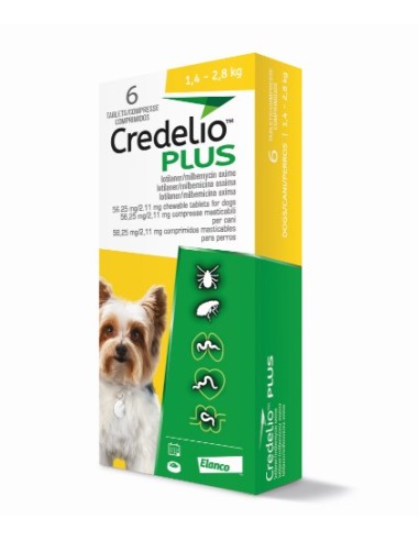 CREDELIO PLUS 56MG 1,4 - 2,8KG 6 COMP. 