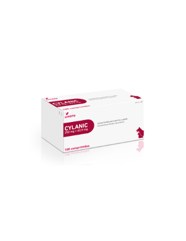 CYLANIC 250/62,5 MG 100 COMP perros y gatos