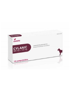 CYLANIC 500/125 MG 10 COMP perros y gatos