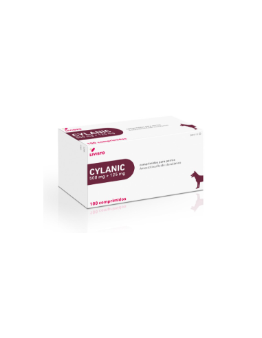 CYLANIC 500/125 MG 100 COMP perros y gatos