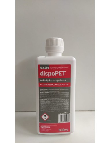 DISPOPET 500 ML CLORHEXIDINA ACUOSA AL 1 %